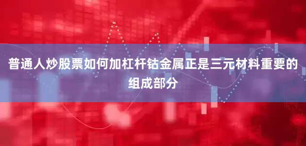 普通人炒股票如何加杠杆钴金属正是三元材料重要的组成部分
